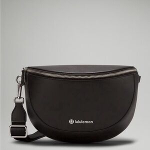 lululemon athletica leather alternative saddle crossbody bag